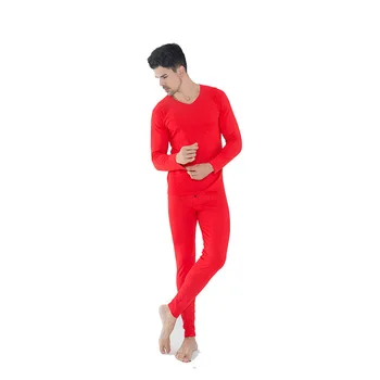 

Color Ram seamless thermal underwear ladies large size men's autumn clothing long pants lovers set thermal underwear