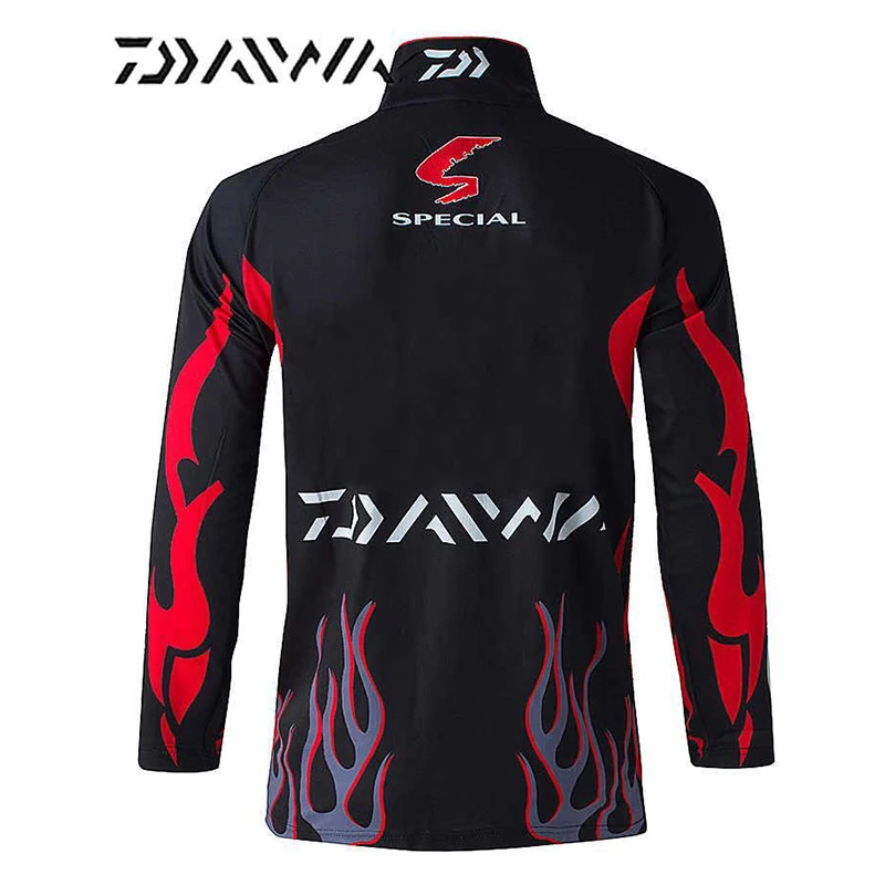Daiwa одежда для рыбалки Camisa Pesca UV UPF> 50 Breathale солнцезащитный крем Быстросохнущий анти-УФ уличная спортивная одежда Рубашки с длинным рукавом