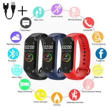 Умный Браслет IP67 водонепроницаемые мужские женские спортивные часы Шагомер монитор сердечного ритма информация напоминание будильник умные часы