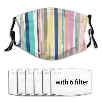 

Outdoor Washable PM2.5 Anti Dust Mask Brush Stroke Unisex Activated Carbon Filter Mouth Bacteria Face Masks Anti Dust