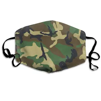 

Face Masks Anti-Dust Mouth Cover Awesome Green Camo Washable And Reusable Mask Warm Windproof For Women Men Boys Girls Kids