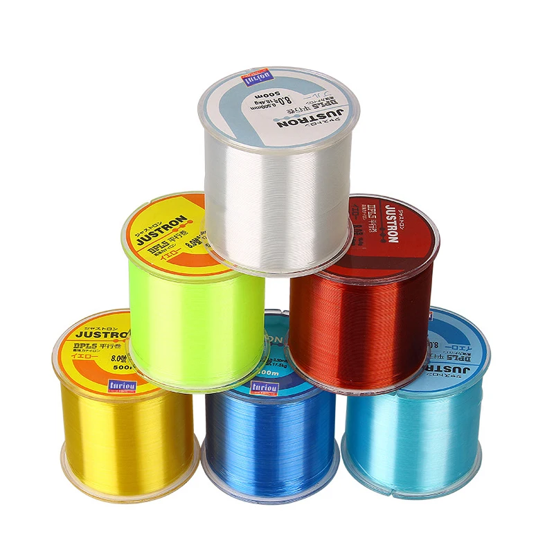 Ligne de pêche monofilament en nylon de 500m, matériel japonais pour pêcher la carpe, le bar, ligne principale de 6,7 à 38,6 lb, accessoires pour pêcher le poisson en mer