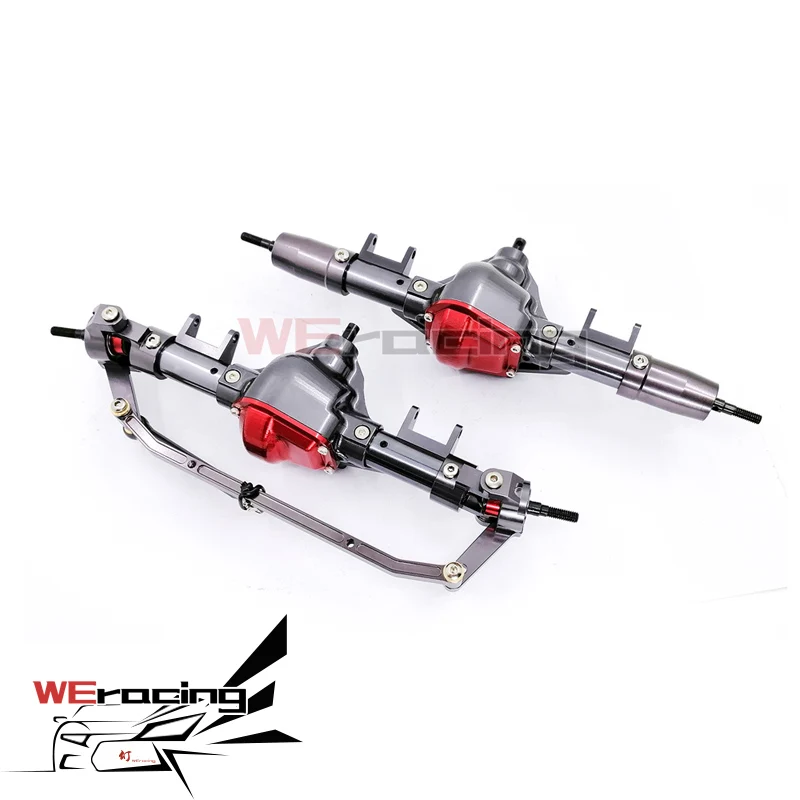 

1Set 1/10 Rc Car Complete Alloy Front And Rear Axle With Arm CNC Machined For 1:10 Rc Crawler AXIAL SCX10 RC4WD S242