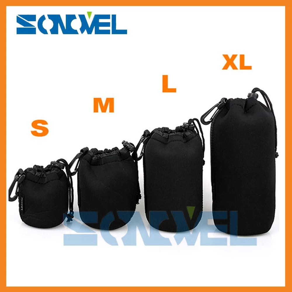 Pieno Taglia S M L Xl Universale Matin Neoprene Impermeabile Morbido Camera Lens Video Del Sacchetto Del Sacchetto Di Caso Per Canon Nikon Sony Lens W