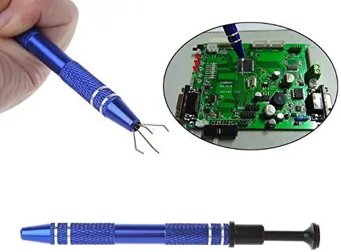 Конструкция с четырьмя когтями IC чип суппорт плотно удерживает коллектор для электронных компонентов металлические ручки инструменты