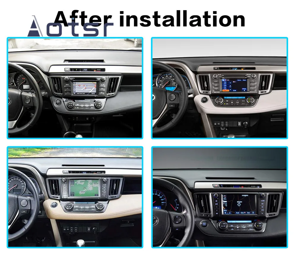 Best Android 9 4+64G DSP IPS Car Player GPS Navigation For TOYOTA  RAV4  2012-2015  Head Unit Multimedia Player Tape Recorder 0