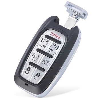 Keyforkess per Chrysler Pacifica 2017 2018 2019 2020 M3N-97395900 sostituzione 3 5 6 7 pulsanti Remote Car Key Shell Fob con lama - KEYECU per Chrysler Pacifica 2017 2018 2019 2020 M3N 97395900 sostituzione 3 5 6 7