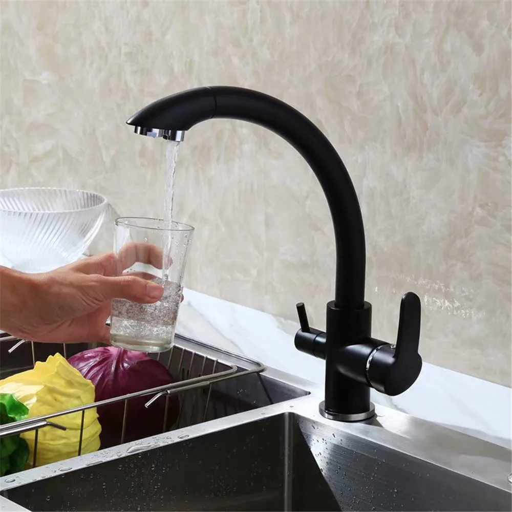 Matte Black  3 Way Water Filter Taps (5)