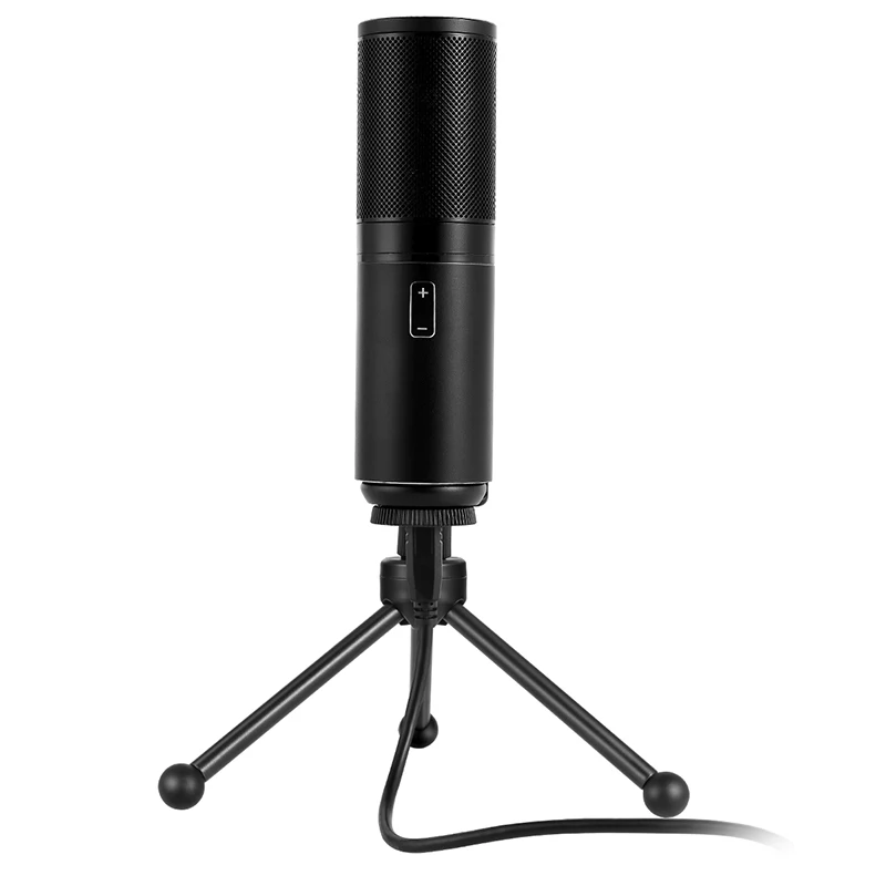 

Microphone LED Indicator Adjustable USB Interface For Interviews Recording Music OC-shipping