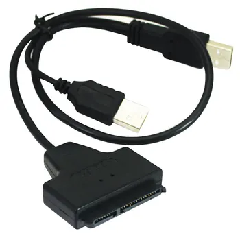 

USB 2.0 to Sata Serial ATA 15+7 22p Converter Adapter Cable for 2.5 Inch HDD Laptop Hard Drive AS99
