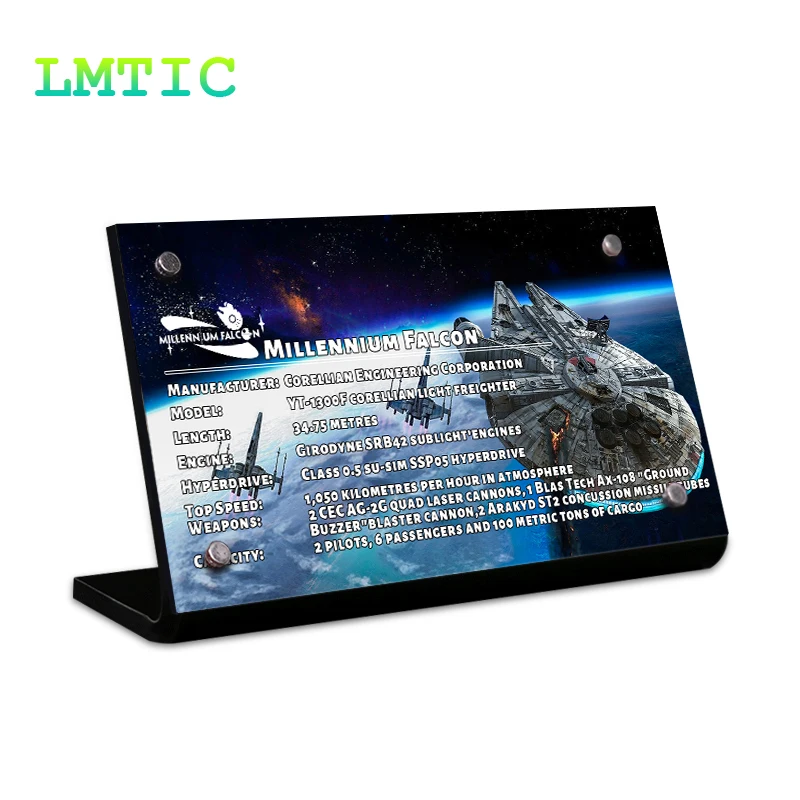 

The Acrylic Display Stand Brand for Space 75192 Wars Millenniumed Falcon Building Blocks Toys for Children Kids Gift