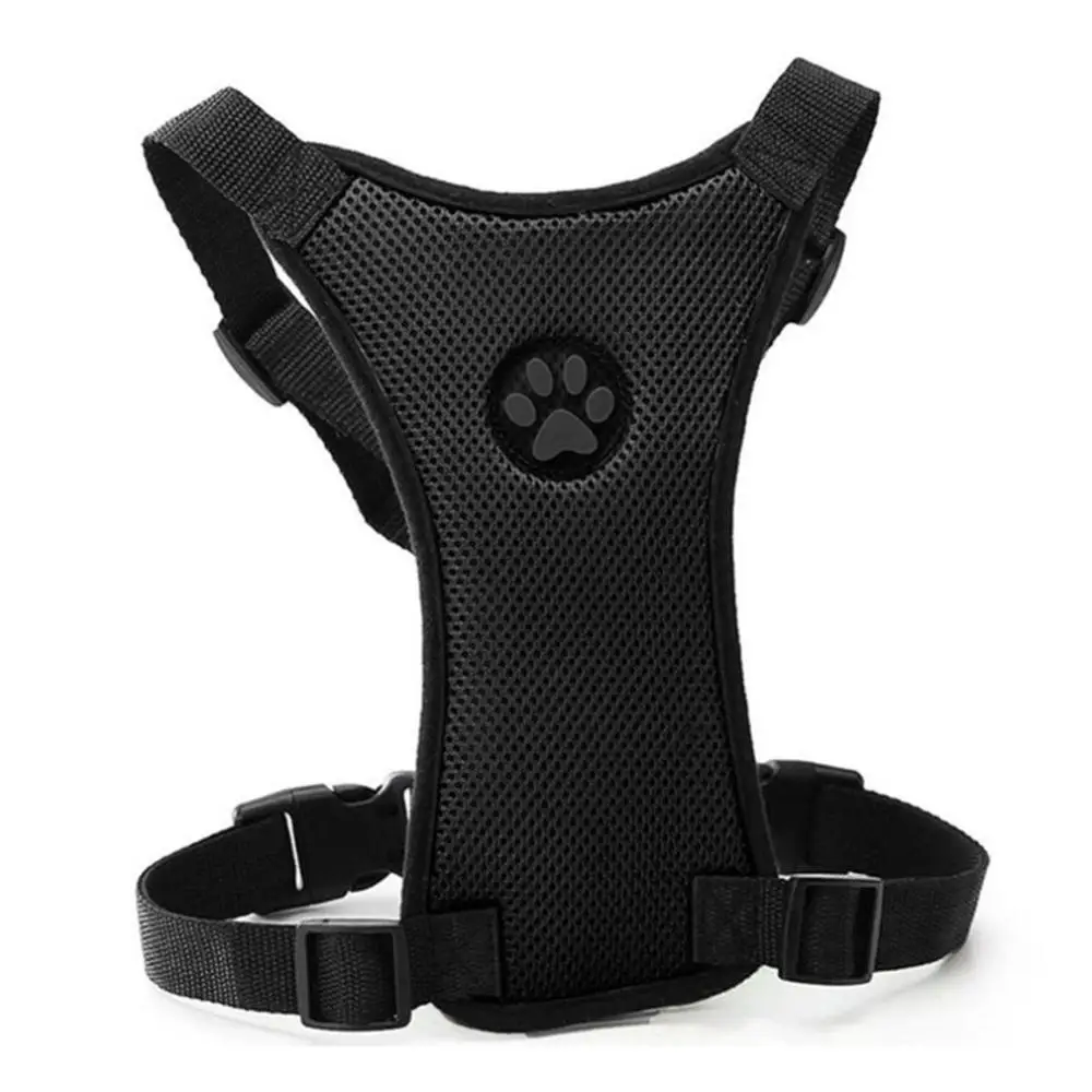 Автомобильный сетчатый нагрудный ремень с Pp ремнем безопасности нагрудный ремень безопасности комплект ремень безопасности однослойный сетчатый нагрудный ремень+ Pp ремень безопасности - Название цвета: M black