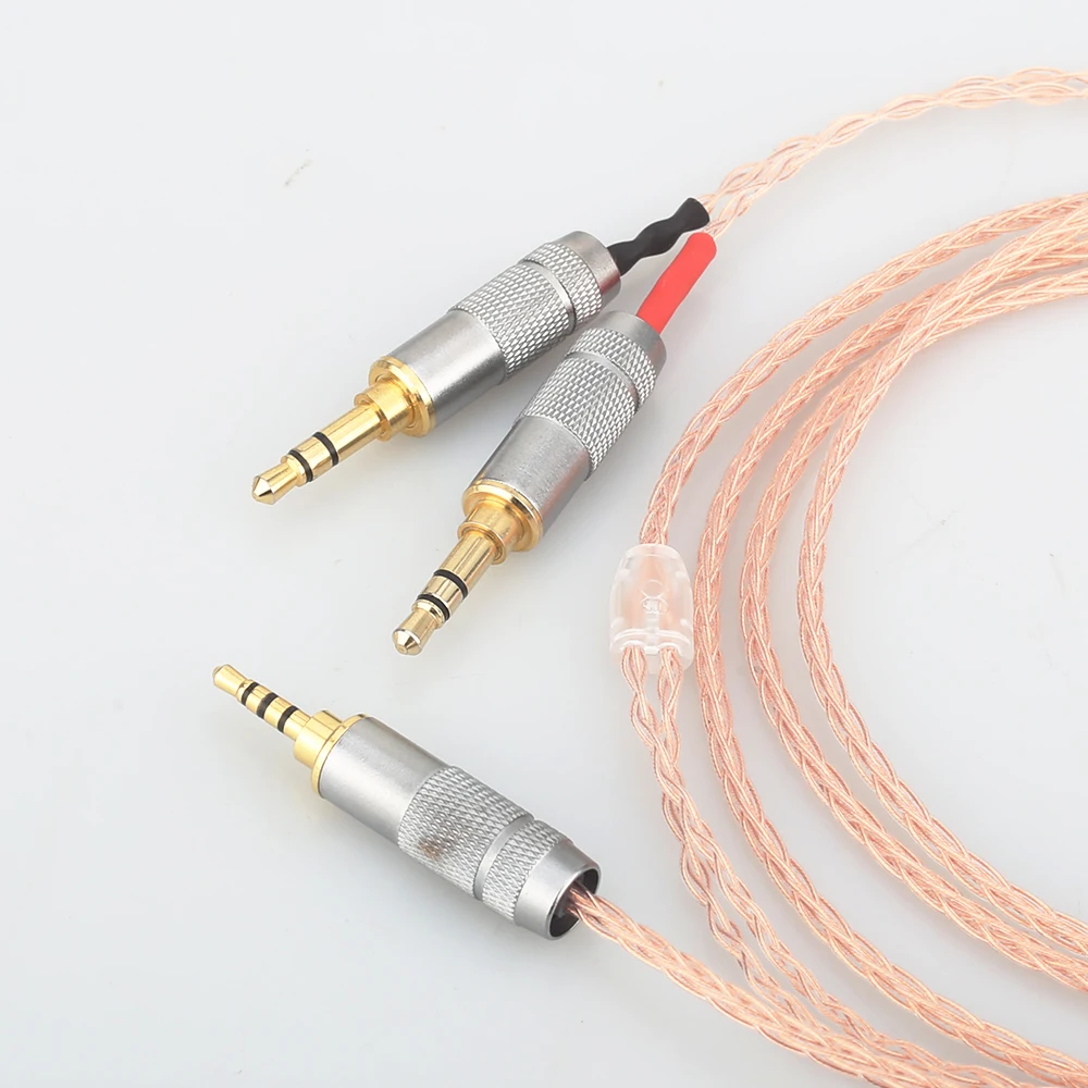 2 5mm TRRS Balanced 8 core Litz braid Headphone Upgrade Cable for MDR Z7 Z7M2 MDR Z1R D600 D7100