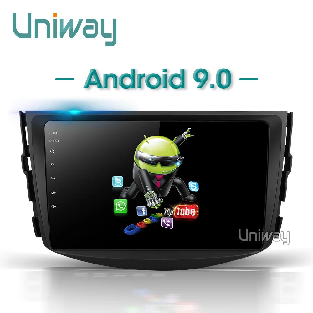 Uniway ARAV48071 автомобильный dvd для Toyota RAV4 2007 2008 2009 2010 2011 Авто Радио Стерео gps навигация с рулевое колесо автомобиля радио