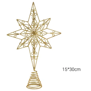 

Anise Star Christmas Tree Topper With Light Christmas Tree Ornament Iron Star Tree Decoration Christmas Decoration For Home