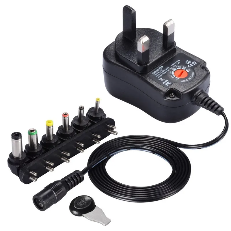 EPULA AC/DC 3V 4.5V 6V 7.5V 9V 12 V Universal Power UK Adapter Supply Charger For LED Light Strips | Электроника