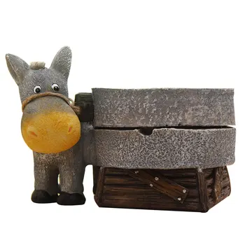 

Resin Donkey Pull Grinding Ashtray Birthday KTV Bars Office Furnishing Articles Home Decor Smoking Accessories FP8
