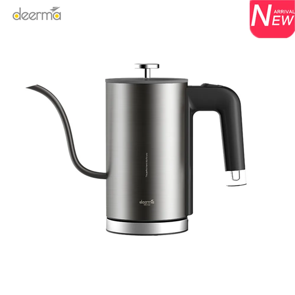 

Deerma DEM-SC006 600ml Electric Kettle Health Bottle Slender Spout Matte Texture Stainless Steel Water Kettle LED Heating Lamp