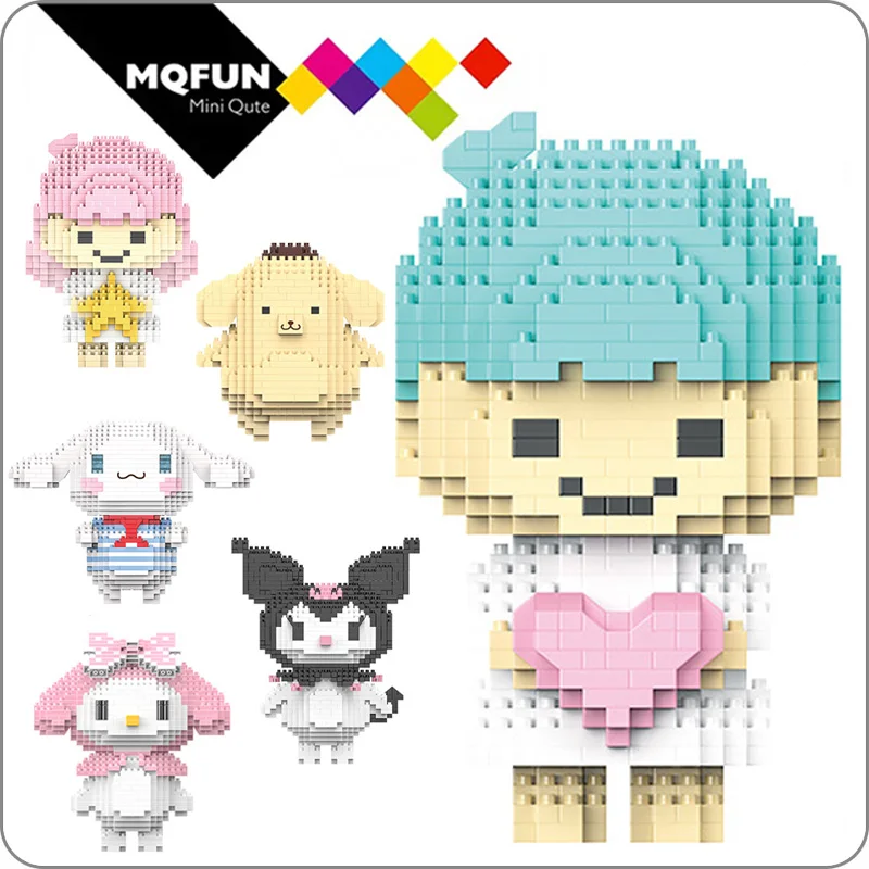 Мини кубики HC Мультяшные строительные игрушки аниме экшн фигурки модель