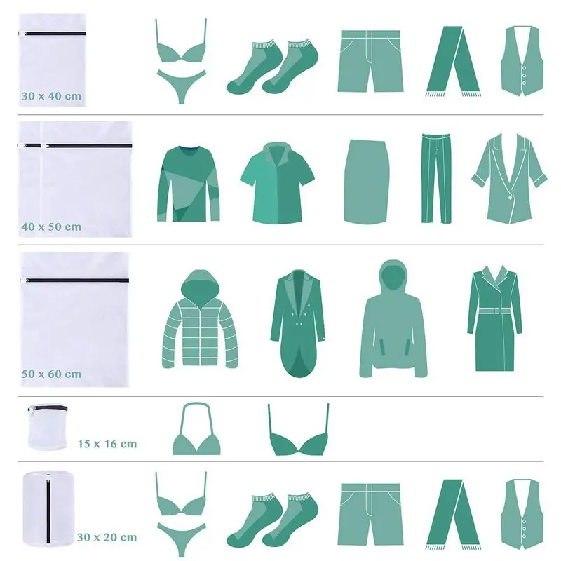  Hot Sale Wash Bags Durable Mesh Wash Bags for Machine Wash Delicats Underwear Socks Bras and Shoes 