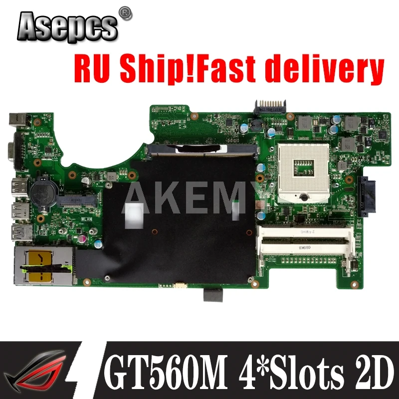 Asepcs G73SW материнская плата REV2.0 для For Asus G73S G73 Материнская ноутбука HD3000 100% полностью