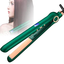 Plancha profesional para alisar el cabello, rizador, pantalla LED, iones negativos, herramientas de peinado