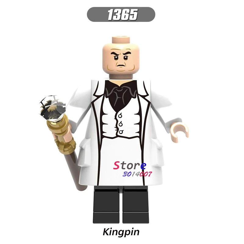 50 шт. Мстители эндмейд арбалон Питер Паркер Quicksilver Kingpin Tony Stark красный череп карликовый строительный блок для детей игрушки - Цвет: XH1365