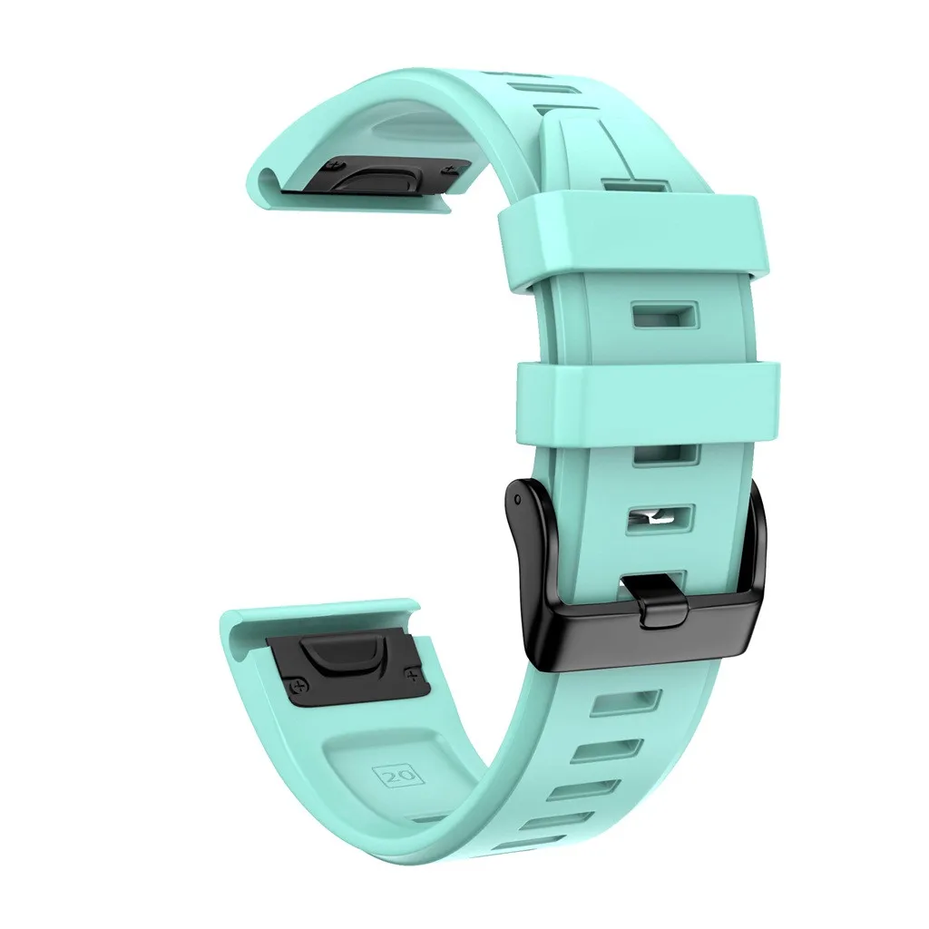 Для Garmin fenix 6 S/6 Spro умный ремень браслет аксессуары замена силиконового смарт-запястья для Garmin fenix 6 S/6 Spro# H15 - Цвет: Mint Green