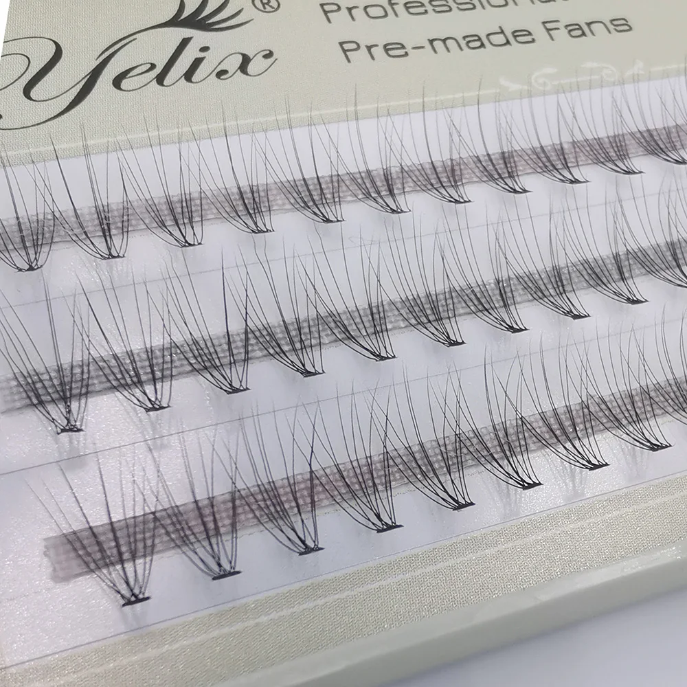 

Yelix 10D Eyelashes Bundles Heat Bonded Premade Volume Fans 60PCS Cluster Lashes Eyelash Extension