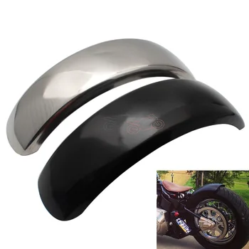 

15.6cm Flat Motorcycle Rear Fender Flares Trailer Mud Flaps Splash Guard Long for Harley Bobber Chopper VTX400 DS400 XVS400 600