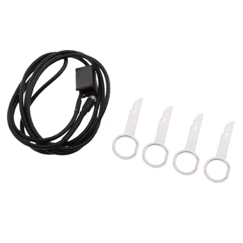 

6000 CD 3.5mm Female Socket Aux Input Music Cable Adapter Wire for Ford
