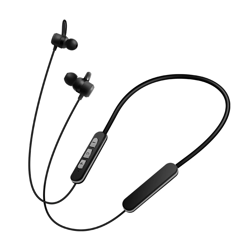 Bluetooth наушники 5,0, беспроводные наушники IPX6, водонепроницаемые, магнитные, со стерео басами, спортивные наушники-вкладыши, для бега, тренировки, спортзала - Цвет: Black