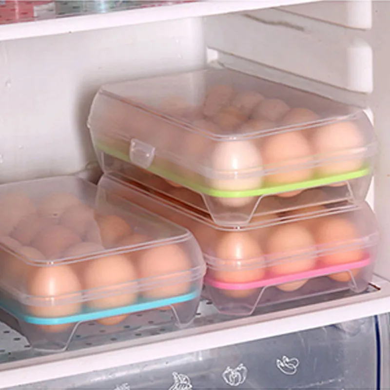 15 сетчатый кухонный холодильник коробка для хранения яиц практичная креативная домашняя портативная пластиковая коробка для хранения еды для пикника