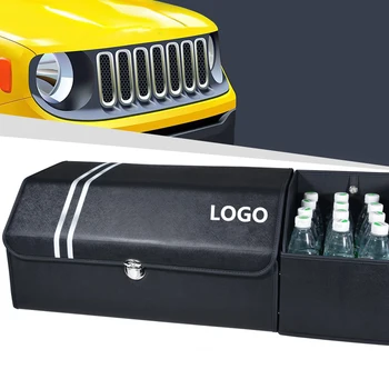 

1X Rear Trunk Storage Box For Jeep Renegade Linen Foldable Large Capacity Organizer Bag
