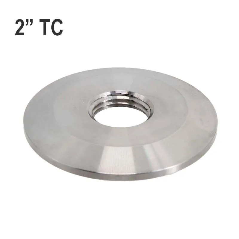 Tappo Tri Clamp (64Mm Od) Da 2 "Con Filettatura Npt Da 1/2" Raccordo Hardware Per Birra Homebrew In Acciaio Inossidabile 304 Sanitario