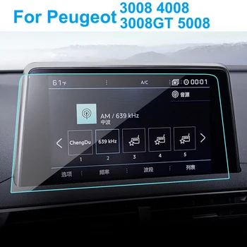 

Car GPS Navigation Screen Protector for Peugeot 3008 5008 3008GT 4008 2017 - 2019 Auto Interior Tempered Glass Protective Film