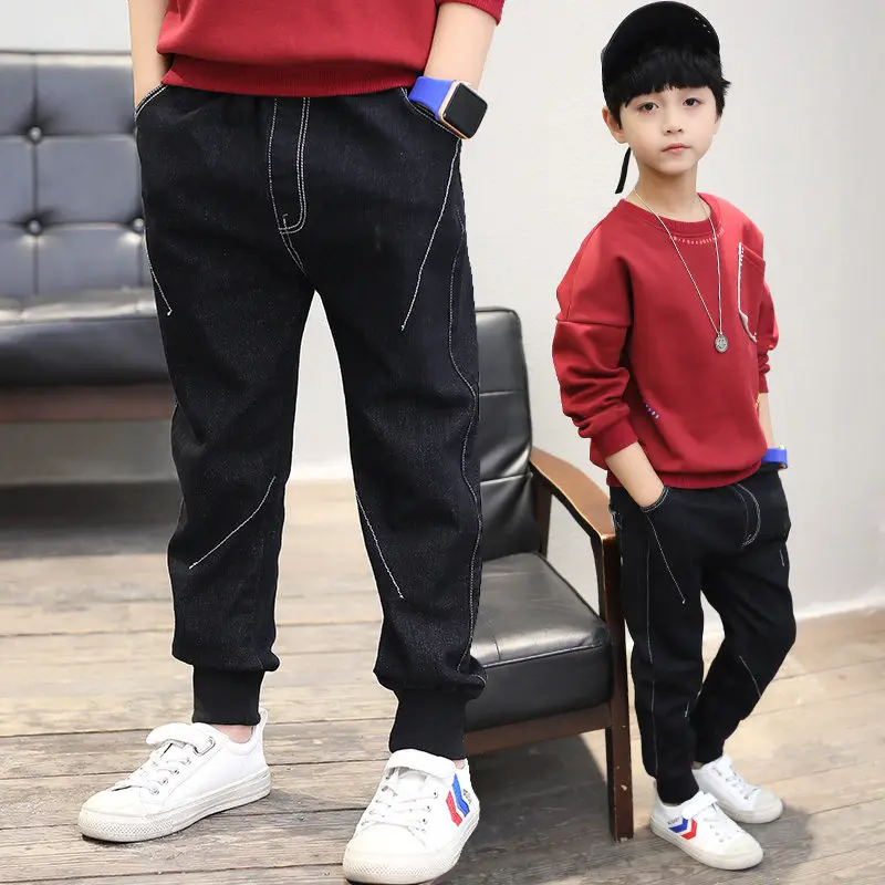Boys Jeans ETO Kids Grey Straight Leg Trousers Designer Denim Pants 7 to 15 Year 