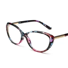 Ретро Винтажные женские очки кошачий глаз, оправа для женщин, прозрачные очки для чтения, фирменный дизайн, женские очки для ленивых компьютеров, оправа для очков