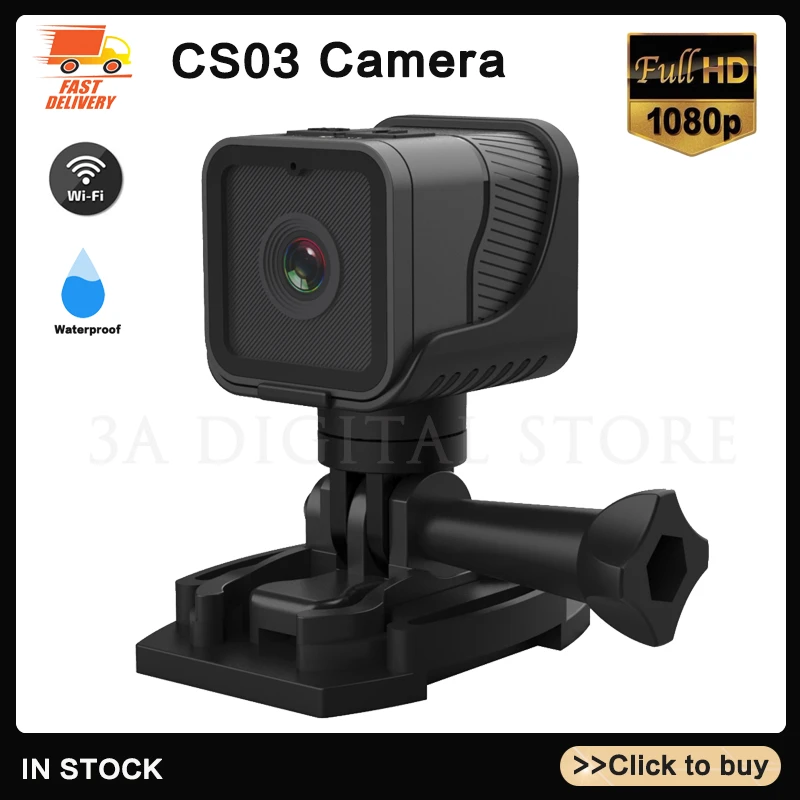 CS03 Wireless Ip Mini Camera Home Security Camera WiFi 1080P Wireless Surveillance Camera Remote Monitor Waterproof Cam