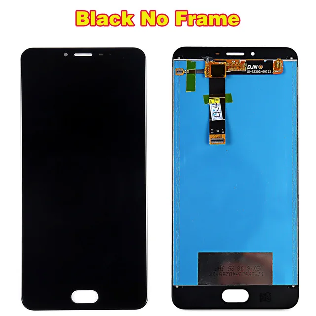 Black Without Frame Протестированный 5,5 дюймовый сенсорный экран для Meizu U20, ЖК-дисплей, дигитайзер, сборка 1920*1080, рамка с бесплатной стеклянной пленкой и инструментами - Цвет: Black Without Frame