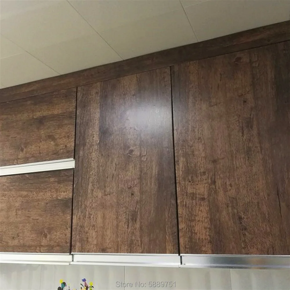 Description Picture 6 of itemSelf Adhesive Vintage Distressed Wood Grain Wallpaper, Brown Peel and Stick Renovated Paper