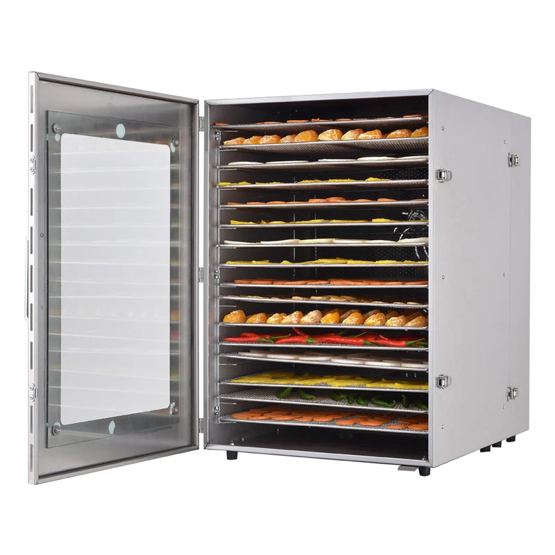 16 Trays Food Dryer Commercial Food Dehydrator Machine Fruit Dehydrator  Stainless Steel Vegetables Pet Meat Drying Machine - Dehydrators -  AliExpress
