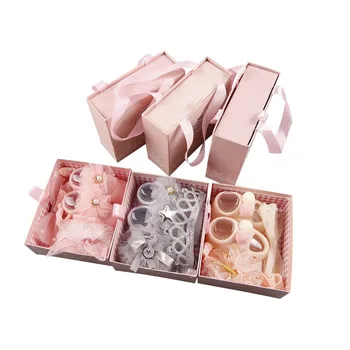 

Newborn high-end Hair Band Socks Portable Gift Box New