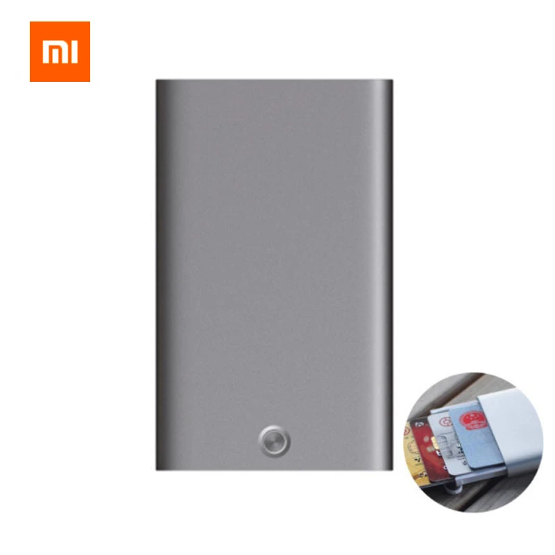 Xiaomi MIIIW tarjetero automático Pop Up para hombre, funda delgada de aluminio, almacenamiento para de e identificación|Control remoto inteligente| - AliExpress