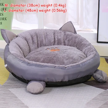 

New Arrival Cat Warm Bed Velvet Comfortable Ear shape kennel For Puppy Lovely Soft Cat Cave House For Cat