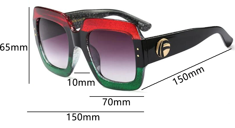 Итальянские брендовые дизайнерские негабаритные Квадратные Солнцезащитные очки, модные большие глянцевые черные градиентные солнцезащитные очки с широким лицом, UV400
