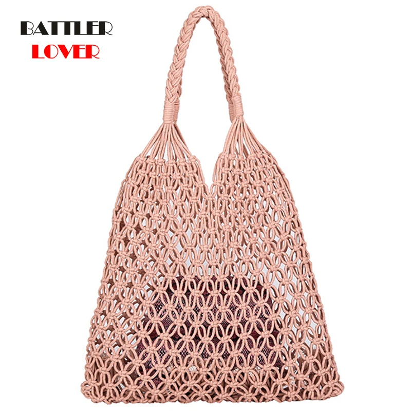 macrame shoulder bag