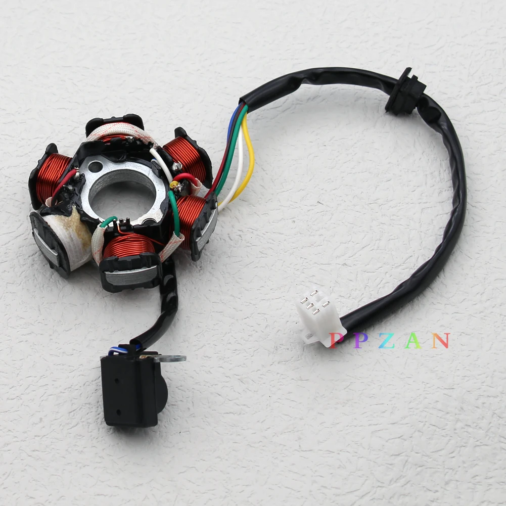 Glixal GY6 125cc 150cc 8 Coil Magneto Alternator Stator For 152QMI 157QMJ Chinese Scooter Moped ATV Go Kart Quad Engine Taotao Jonway Icebear Baja Coolster Lance SUNL Vento In | Whizz - Foto 10