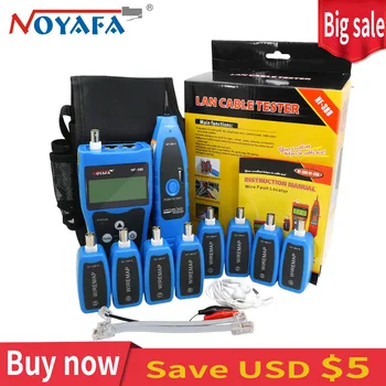 

Noyafa-NF388 Professional BNC USB RJ45 RJ11 Tester LCD Lan Tester Multi-Functional Network cable tester Wire Tracker Tool Kit