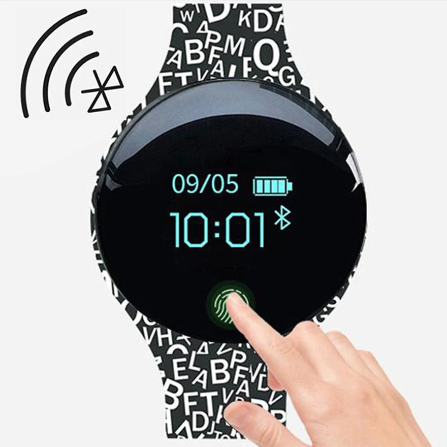 Модные Фитнес Смарт часы для мужчин и женщин Шагомер Bluetooth Сенсорный